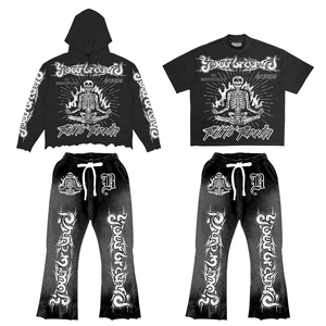 Conjunto Deportivo Unisex Equality, Sudadera con Capucha, Camiseta, Pantalones Largos, Corte Holgado, Estilo Urbano, Diseño Estampado, Estilo Adulto - Product Image 2