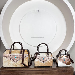 Handmade 2026 Cowhide <b>Medium</b> Speedy Bag Tooled Leather Western <b>Handbag</b> with Shoulder & Crossbody Spacious Travel Duffel Bags - Product Image 6