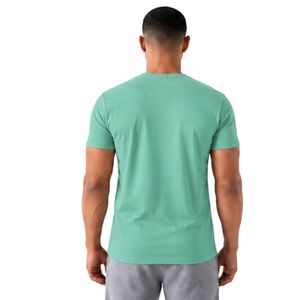T-shirt décontracté à manches courtes et col rond pour homme, vert menthe, doux, simple, pour tous les jours, vêtements streetwear modernes, OEM ODM - Product Image 2
