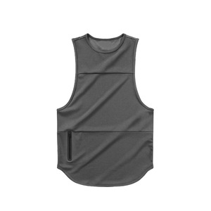 Débardeur de sport pour homme 100% coton, coupe ajustée, côtelé, respirant, personnalisable - Product Image 1
