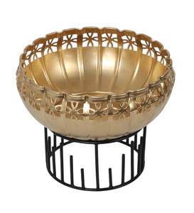 Ensemble Urli en laiton martelé à prix abordable avec porte-bougie pour décoration intérieure – Bol flottant durable pour l'intérieur - Product Image 4