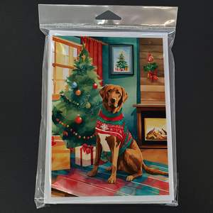 Chesapeake Bay Retriever lunatique carte de voeux de Noël Pack 8 vierge A7 taille 5x7 cartes de note avec enveloppes - Product Image 3