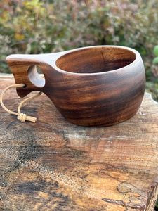 Handcrafted Wooden <b>Cup</b> <b>Reusable</b> Drinking Mug Wooden Coffee <b>Cup</b> Natural Wood Beverage Mug - Product Image 5