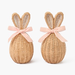 Rattan bow easter decor accessories made in Vietnam wholesale high quality hand-crafted bows - Product Image 6