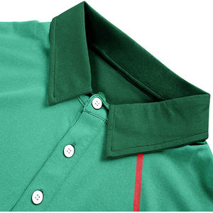 เสื้อโปโลแฟชั่นล่าสุด ผ้าฝ้าย 100% พิมพ์ลายแบบซับลิเมชั่น สำหรับผู้ชาย ทรงหลวม รับผลิตแบบ OEM เสื้อยืดน้ำหนักเบา ระบายอากาศได้ดี สำหรับผู้ชาย - Product Image 4