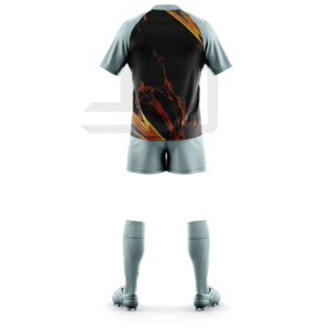 Ensemble de rugby imprimé haut de gamme, respirant, antibactérien, coupe-vent, maillot et short en tissu performant pour les séances d'entraînement quotidiennes - Product Image 2