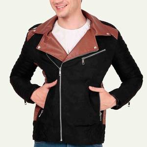 Custom 100% Genuine Soft Calf Suede Leather Jacket Daniel Craig Inspired Matchless Style Men’s Suede Blouson Jacket Bulk ODM/OEM - Product Image 1