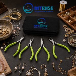 Juego de Pinzas para Joyería al por Mayor, Pinzas de Precisión de Acero Inoxidable para Manualidades con Agarre Cómodo y Estuche de Transporte - Product Image 4