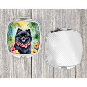 Pomarian Luau, espejo de maquillaje de viaje compacto, espejo de bolsillo plegable de mano decorativo para mujeres y niñas, regalo - Product Image 4