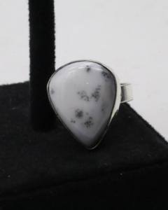 Natural Agate <b>Adjustable</b> <b>Ring</b> for Women – German Silver Handmade Agate Stone <b>Ring</b> Boho Gemstone Jewelry - Product Image 3
