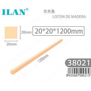 Listello di legno quadrato ILAN 20x20x1200mm per artigianato e progetti fai da te - Product Image 3