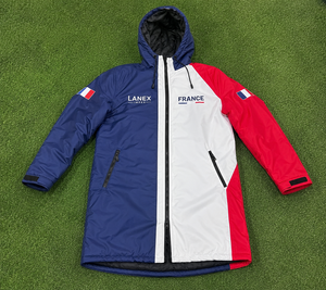 Chaqueta Parka Personalizada con la Bandera de Francia, Impermeable, Cortavientos, Forrada de Forro Polar, con Capucha, para Natación, Surf y Deportes al Aire Libre - Product Image 6