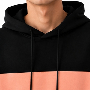 <b>Men</b> Color Block <b>Pullover</b> Hoodie Oversized Streetwear Style Contrast Panel Hoodie Comfortable Daily Wear Hoodie For <b>Men</b> - Product Image 6