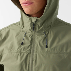 <b>Men's</b> Outdoor Windbreaker <b>Rain</b> <b>Jacket</b> Solid Color Casual Outdoor Wear Front Zip-Up Polyester <b>Lightweight</b> Windbreaker <b>Jacket</b> - Product Image 4