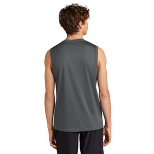 Débardeur pour homme respirant et à séchage rapide, léger, en coton doux tricoté, extensible, pour la gym, col rond, décontracté - Product Image 3