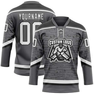 Maillot de hockey personnalisé pour équipe, 100 % polyester, décontracté, à manches longues, pull sportif avec impression par sublimation - Product Image 2