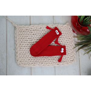 Calzini Magnetici Rossi per Coppie con Occhi 3D Cartoon per San Valentino - Product Image 6