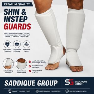 Premium Shin & <b>Instep</b> Guards for Martial Arts MMA Kickboxing Karate Training - Product Image 1