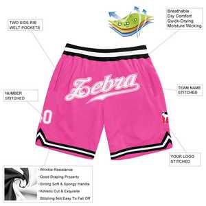 Custom Logo Pink Heavyweight <b>Canvas</b> Men's Retro Basketball Shorts Elastic Waist Waterproof Quick Dry Breathable Eco-Friendly - Product Image 2