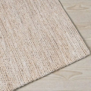 Alfombra Moderna Abstracta de Lana Hecha a Mano, Tejido Texturizado, Ecológica, de Pelo Corto para Sala de Estar y Dormitorio - Product Image 1