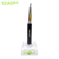 Cable de Fibra Óptica Monomodo GYDTA-96B1/144B1 con Tubo Suelto, Armadura de Aluminio y Cubierta de PE Negra para Redes de Ductos Exteriores
