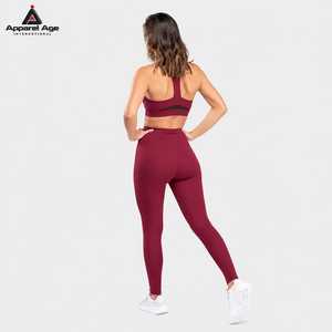 Ensemble de sport et de yoga pour femme, personnalisé OEM, ultra doux, anti-transpiration, taille haute, respirant, résistant aux squats - Product Image 2