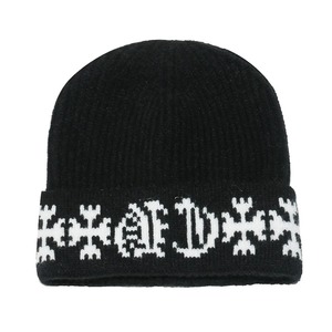 Bonnet unisexe 56-58CM respirant et imperméable en acrylique/laine personnalisable pour sports d'hiver décontractés – Noir, blanc, gris - Product Image 2