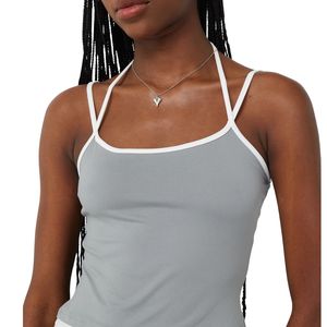 เสื้อกล้ามถักทรงเข้ารูป คอโอ แบบเรียบ สีพื้น สำหรับผู้หญิง สั่งทำขายส่งได้ - Product Image 1