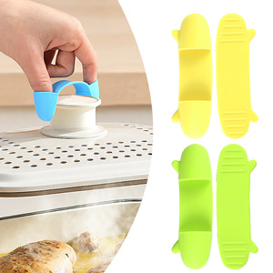 İki Parmaklı Isıya Dayanıklı Silikon Tutucu Eldiven, Kaymaz Kavrama Desteği, Sıcak Tencere Kapakları, Fırın Kullanımı, Mutfak Eldiveni - Product Image 3