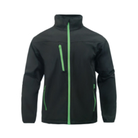 Veste softshell color block légère, résistante à l'eau, zippée, vêtements de travail, veste décontractée pour l'extérieur, coupe-vent hydrofuge