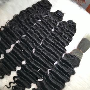 Extensiones de Cabello Remy Vietnamita de Grado 12, 100% Virgen, Cutícula Alineada, Estilo Liso, Textura Profunda y Suelta, 100g, Precio al por Mayor - Product Image 3