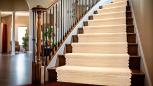Farmhouse Jute Hallway <b>Runner</b> Rug Flat Weave Scallop Edge Non Slip Rubber Backing Beige Solid Color Thin Pile - Product Image 6