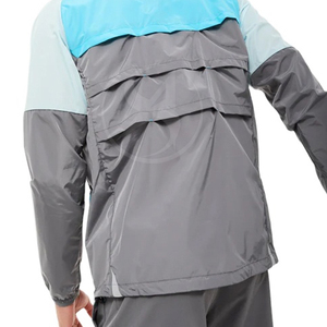 Conjunto Corto de Chaqueta Cortavientos para Hombre, Diseño Personalizado OEM, Primavera, Color Sólido, Nailon de Primera Calidad, Impermeable, Transpirable y Resistente al Viento - Product Image 2