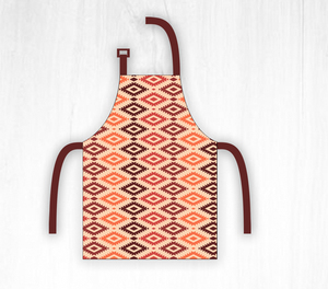 Modern Printed Hexagon Pattern 100% Cotton Anti- Sustainable Washable <b>Apron</b> for <b>Kitchen</b> & Restaurant Use - Product Image 5