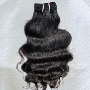 ผมบราซิลแท้แบบเวฟธรรมชาติ  แบบไม่ผ่านกระบวนการ  ถักด้วยเครื่องจักรแบบ Double Weft  ชนิด Remy  ขนาด 12 นิ้ว  ต่อผม  ผู้ผลิต OEM  แหล่งโดยตรง - Product Image 2