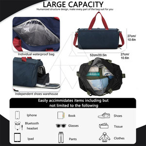 Wholesale Lightweight Gym <b>Bags</b> Hot Product Low Price Gym <b>Bags</b> Unique Design Solid Color Gym <b>Bags</b> - Product Image 3