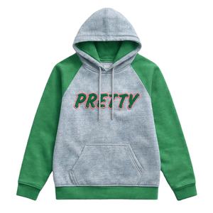 Sudadera con Capucha de Manga Raglán Denim 08 Pretty Girl, Ropa de Hermandad Griega, Sudadera Rosa y Verde para Mujer, Ropa Universitaria de Hermandad Griega - Product Image 3