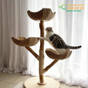 ECO2GO VIETNAM Árbol para Gatos con Varios Diseños, Rascador de Sisal, Torre de Escalada y Casa de Juegos para Gatos de Interior - Product Image 5