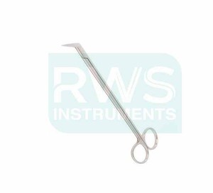 Tijeras de disección angulares Potts Smith para uso vascular, de acero inoxidable, manuales, con certificación CE Clase I ISO13485, juego de instrumentos - Product Image 1