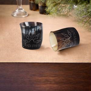 Mug à bière rustique en corne de buffle polie, style viking, écologique, fait main, pour la décoration de bar, cadeau pour la maison, artisanat naturel - Product Image 6