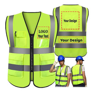 Gilet de sécurité haute visibilité avec bandes réfléchissantes, vêtements de travail, sécurité routière, protection industrielle, gilet de sécurité pour hommes - Product Image 4