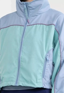 Veste coupe-vent légère et décontractée pour femme, surdimensionnée, personnalisable, avec fermeture éclair, poignets élastiques, en nylon, idéale pour l'extérieur – Meilleure vente - Product Image 3