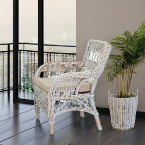 Amora Living Juego de sillón cómodo y elegante hecho a mano con diseño de ratán Premium para sala de estar Muebles para el hogar - Product Image 1