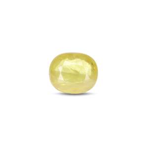 พลอยแซฟไฟร์สีเหลืองทรงรี 4.12 กะรัต สำหรับเครื่องประดับชั้นดี - Product Image 1