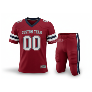 Pantalones Cortos de Fútbol Americano Personalizados para Equipos, Marca Premium, Unisex, Manga Corta, Cuello en V Sublimado, Malla Transpirable, Cintura Elástica - Product Image 3