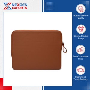 100% Quality Commitment Water Resistance Modern Luxury Style PU Leather Laptop <b>Bag</b> with Zipper at Direct Factory Rates - Product Image 3