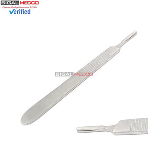 Manche de scalpel manuel de qualité supérieure, 20 lames chirurgicales stériles certifiées CE, coupe durable, résistant à la rouille, qualité médicale - Product Image 2
