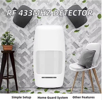 Système d'alarme de sécurité domestique sans fil 433 MHz avec capteur de mouvement PIR et antenne intégrée pour la protection de la maison intelligente