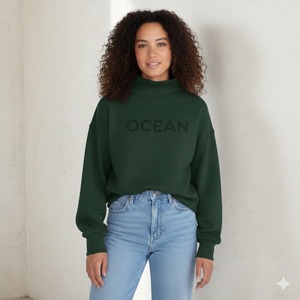 Soft Custom Women Lightweight Oversized <b>Mock</b> <b>Neck</b> Casual Sweatshirt Women Streetwear Oversized <b>Mock</b> <b>Neck</b> Sweatshirt <b>Top</b> - Product Image 1