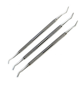 Spatules dentaires manuelles professionnelles en acier inoxydable à double extrémité pour composites, 3 pièces (2mm, 2.5mm, 3mm) – Instruments de restauration - Product Image 3